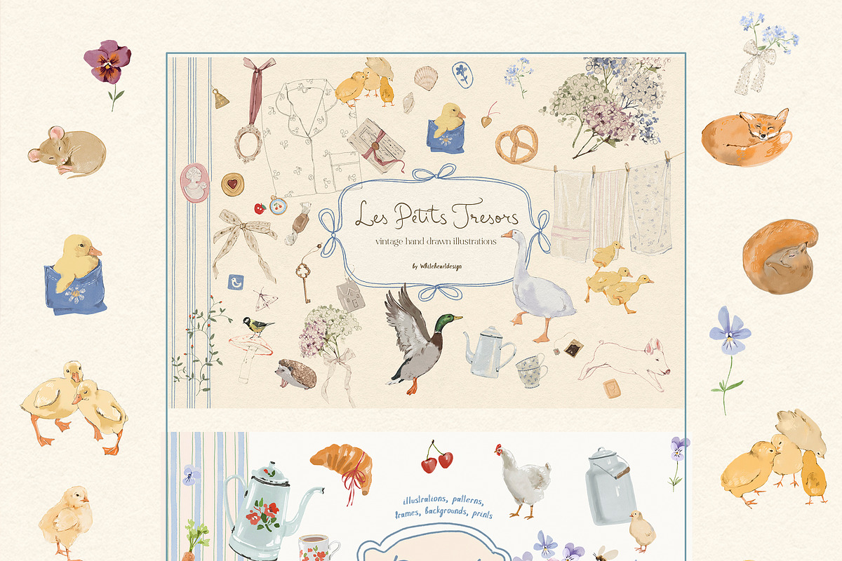 Cottagecore Illustration Bundle, a Decorative Illustration by whiteheartdesign (Photo 2 of 53)