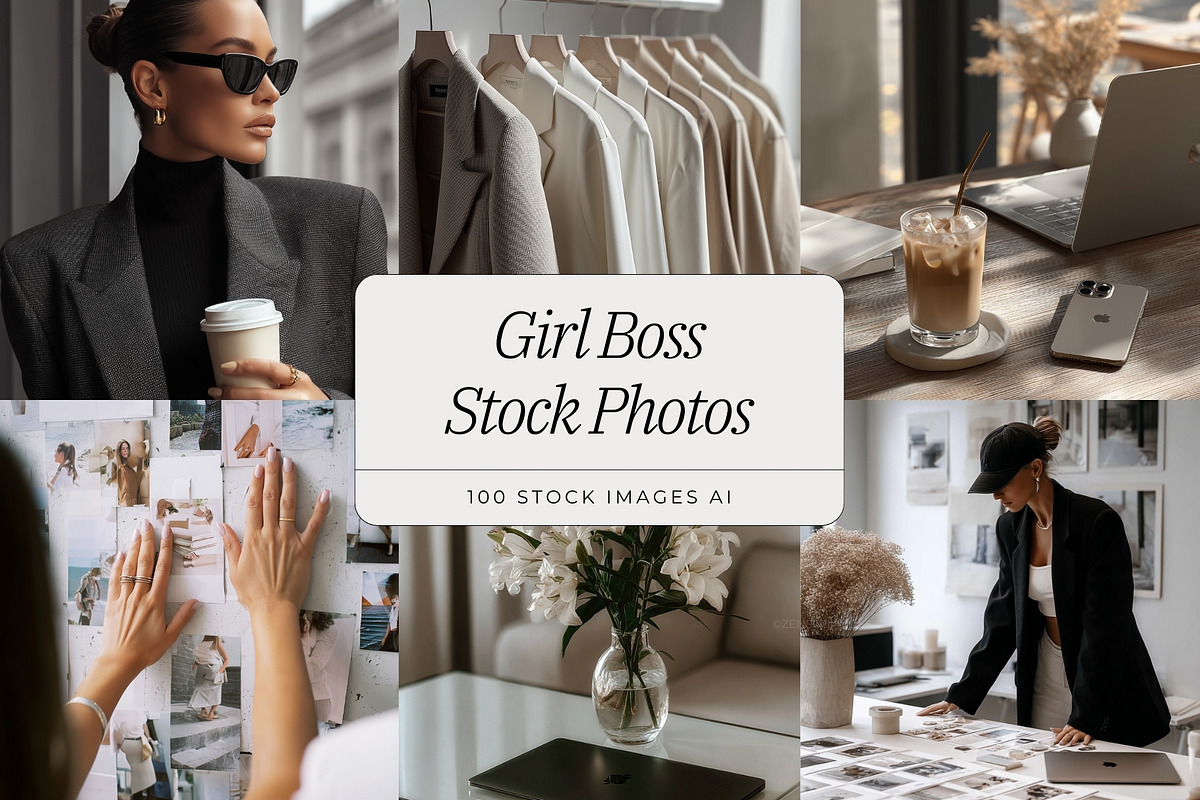 Girl Boss Stock Photo Bundle, a Photo by ZenSocialDesigns (Photo 1 of 9)