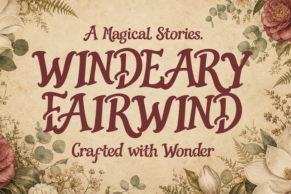 Windeary Fairwind - Magical Worlds, a Handwritten Font by HypeWorksCo (Photo 1 of 11)