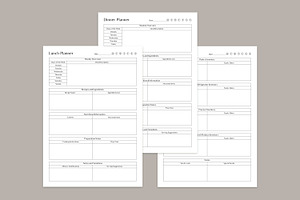 Meal Planning Pages Set V-04