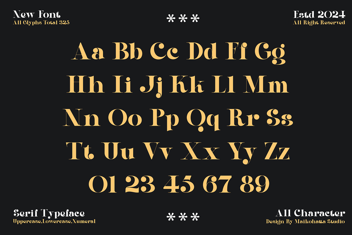 Qeira - Elegant Serif Typeface, a Serif Font by MaikoHatta (Photo 7 of 8)