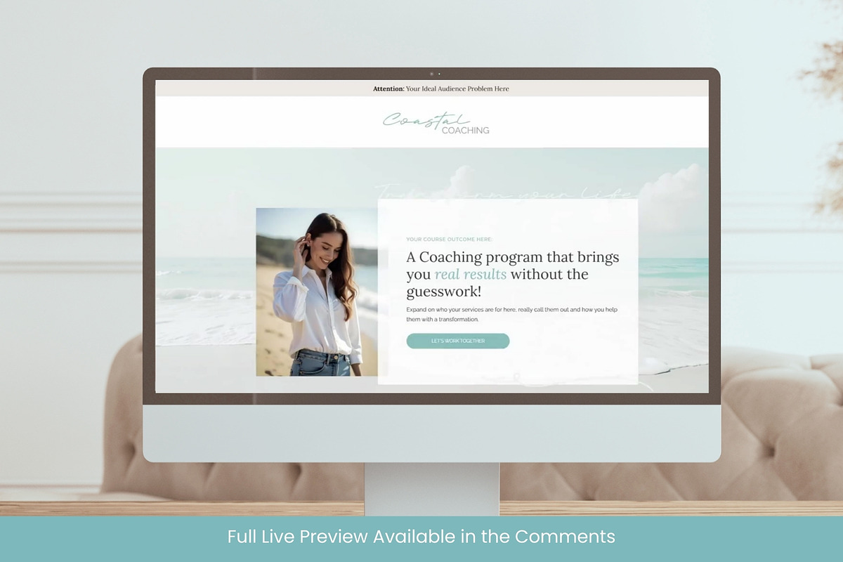 Coastal Systeme.io Funnel Template preview 5