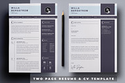 Minimal Resume Template, a Resume Template by X-Type (Thumbnail 2 of 4)