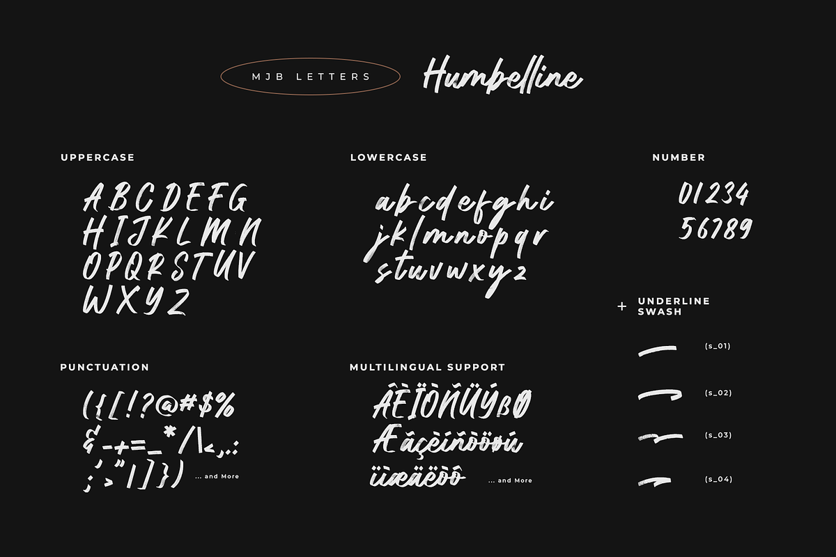 Humbelline - Brush Font, a Handwritten Font by MJB Letters (Photo 11 of 11)