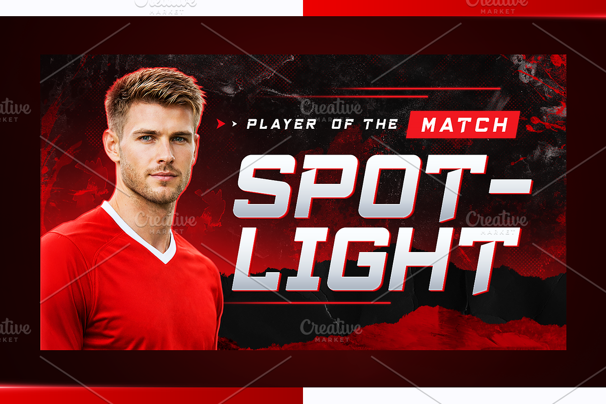 Football YouTube Thumbnail Templates, a Social Media Template by OnurDemircan (Photo 4 of 6)