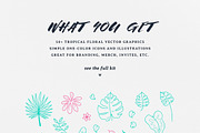 Greenhouse Tropical Flowers & Leaves, an Illustration by Elevens (Thumbnail 2 of 8)