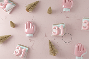 Glossy Pink Holiday Icons Set, a Solid Icon by Lumeno (Thumbnail 5 of 6)