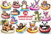 Summer Animals on Float Sublimation, an Illustration by Dream Creation (Thumbnail 1 of 6)