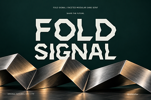 Fold Signal Faceted Modular Display