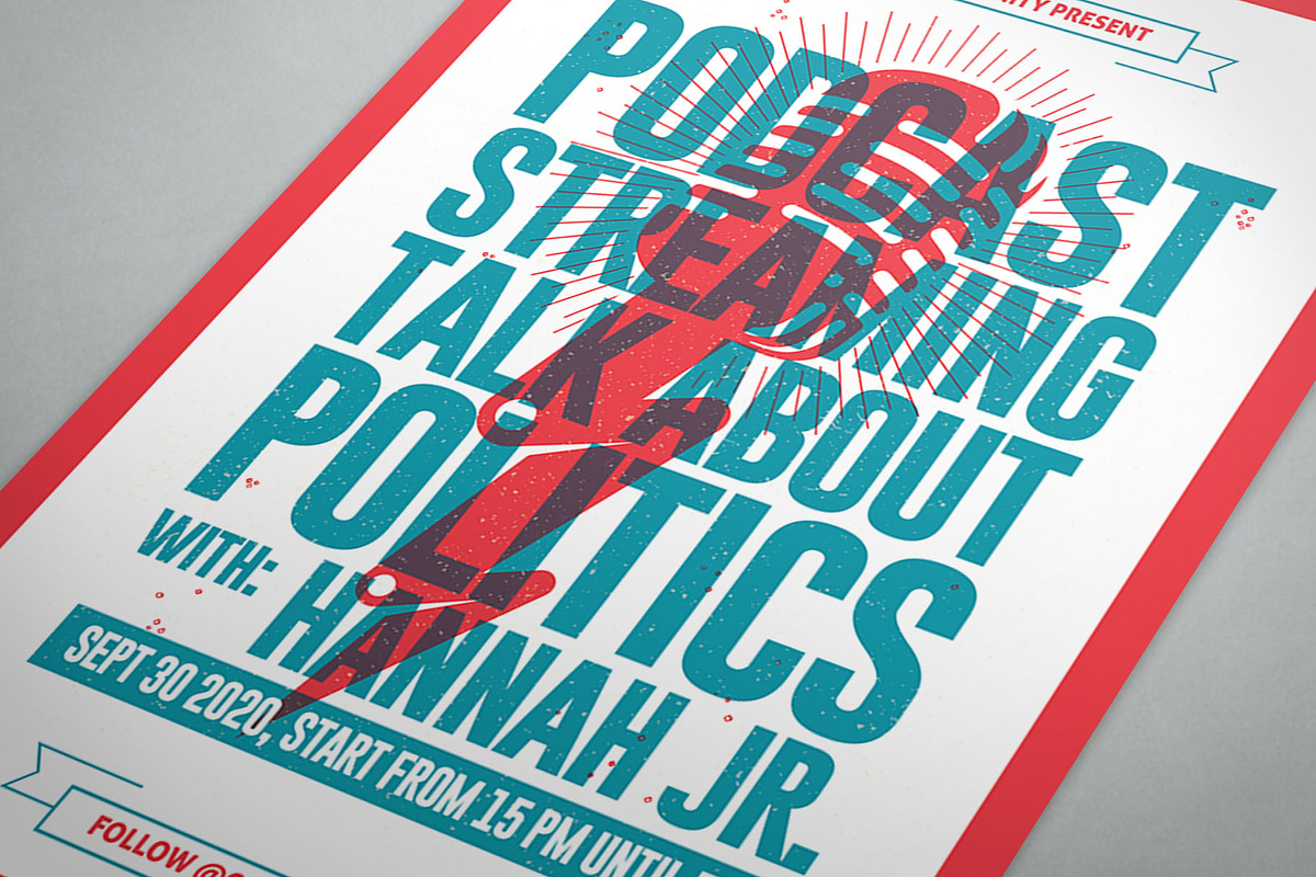 Podcast Flyer, a Flyer Template by Graphr (Photo 2 of 3)