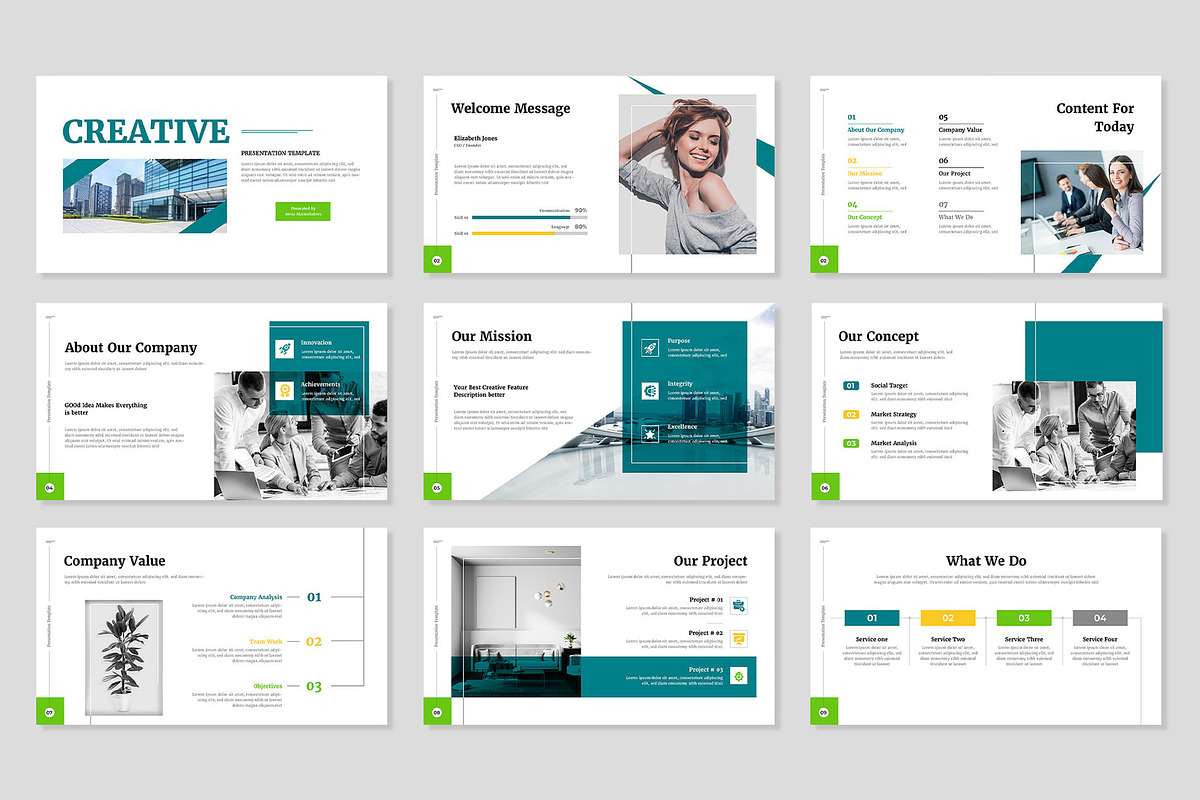 Creative Business Presentation PPT, a Presentation Template by Mighty-Slide (Photo 2 of 5)