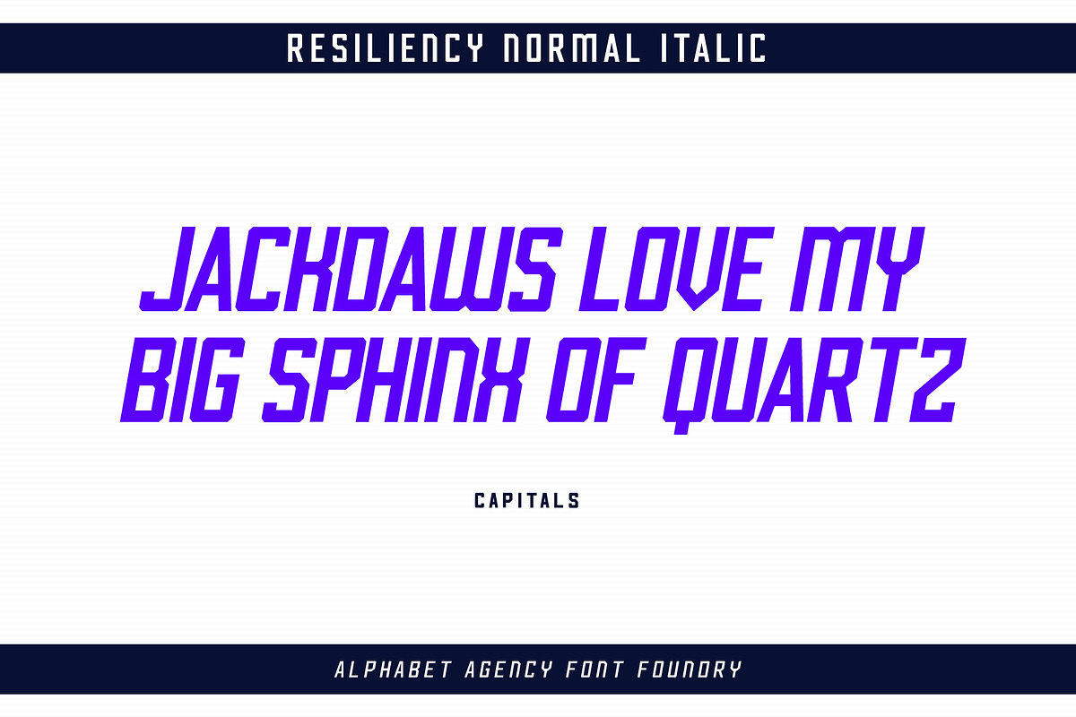 RESILIENCY FONT FAMILY, a Sans Serif Font by Alphabet Agency (Photo 5 of 11)