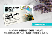 Theme Park Trip Ticket Template, a Card Template by Snapybiz (Thumbnail 6 of 10)