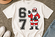 Six seven Santa Christmas PNG, a Seasonal Illustration by DreamCafeArt (Thumbnail 4 of 7)