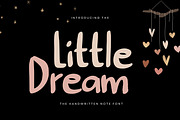 Little Dream - The Handwritten Note, a Handwritten Font by Graphicfresh (Thumbnail 1 of 7)