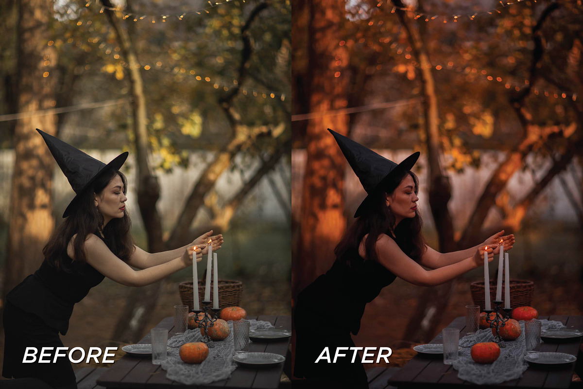 15 Spooky Season Lightroom Presets, a Preset Add-On by TheWayfarerShoppe (Photo 2 of 9)
