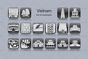 Vietnam landmark icons (16x), an Icon by Artefy's Graphic Bar (Thumbnail 1 of 2)