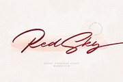 RedSky - Luxurious Signature, a Script Font by Masanis (Thumbnail 1 of 16)