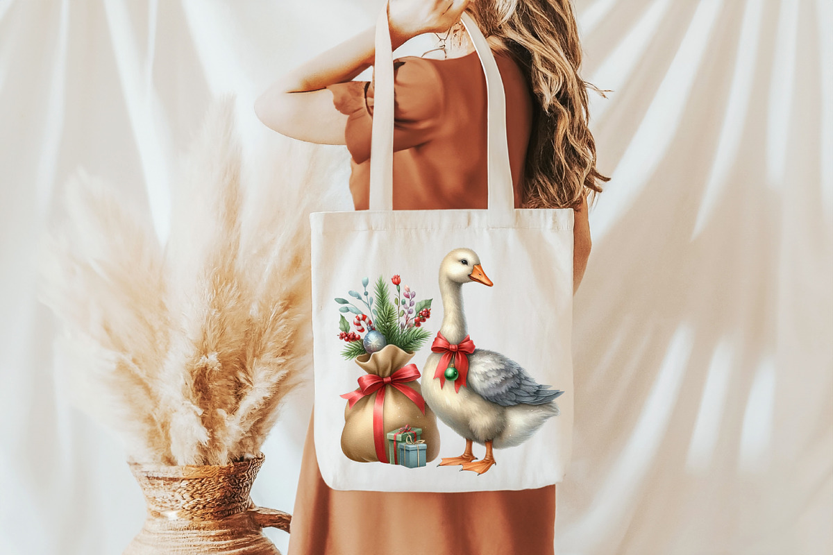 Christmas Geese Clipart, an Illustration by Pixels.Craft (Photo 5 of 7)