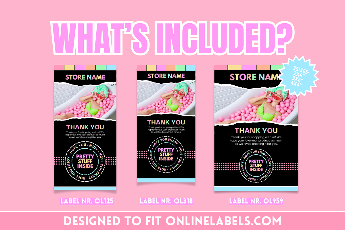 Pastel Neon Box Label Stickers, a Print Template by SunshineStudioBoutique (Photo 4 of 7)