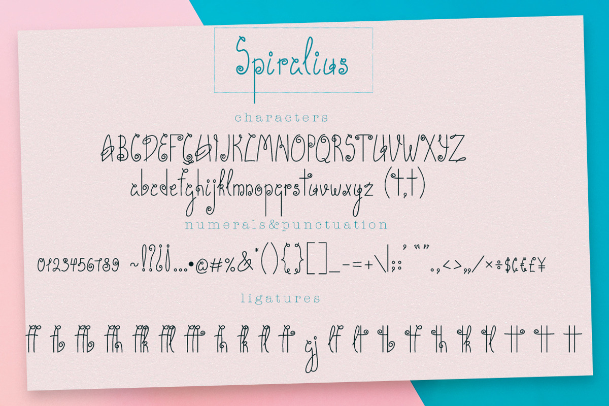 Spiralius Font. Volume 2 preview 8