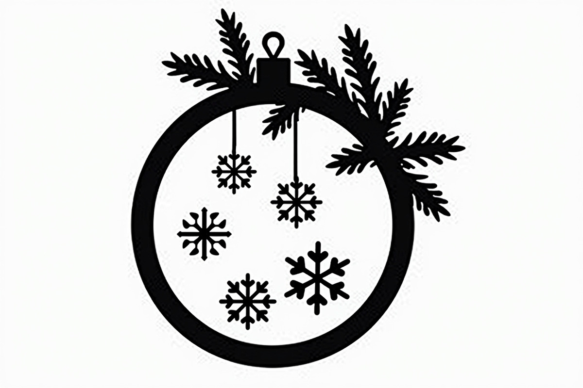 Christmas Ornament Laser Cut Bundle, a Graphic by Creativeshirt (Photo 14 of 16)
