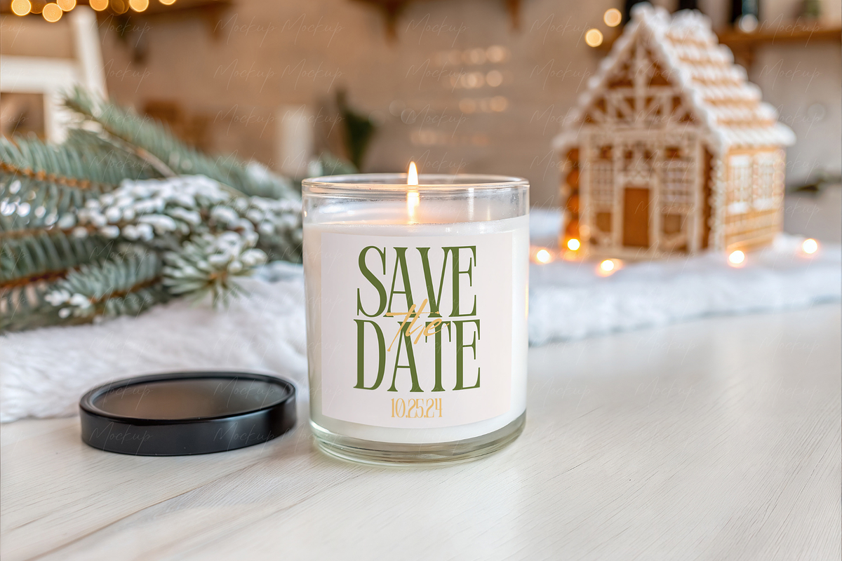 Christmas Gingerbread Candle Mockup, a Product Mockup by TatiMockup (Photo 5 of 5)