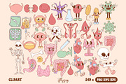 Groovy Retro Nurse Healthcare bundle, a Healthcare Illustration by Huxmay (Thumbnail 3 of 8)