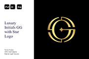 Luxury Initials GG with Star Logo, a Branding & Logo Template by Luxury Logos (Thumbnail 1 of 4)