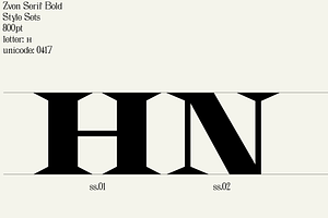 Zvon Serif Font