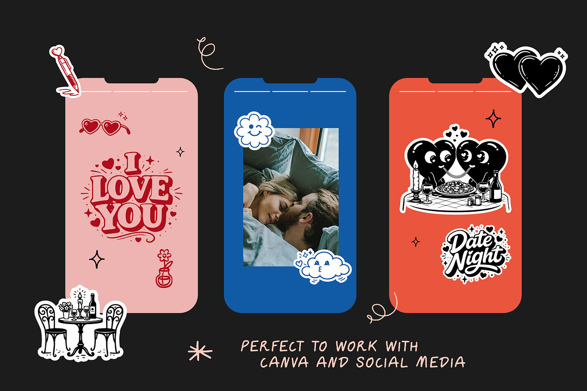 Love Icon & Sticker Set – Hand-Drawn, an Outline Icon by dicreate (Photo 7 of 13)