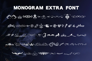 Monogram 5 Fonts 20 Frames