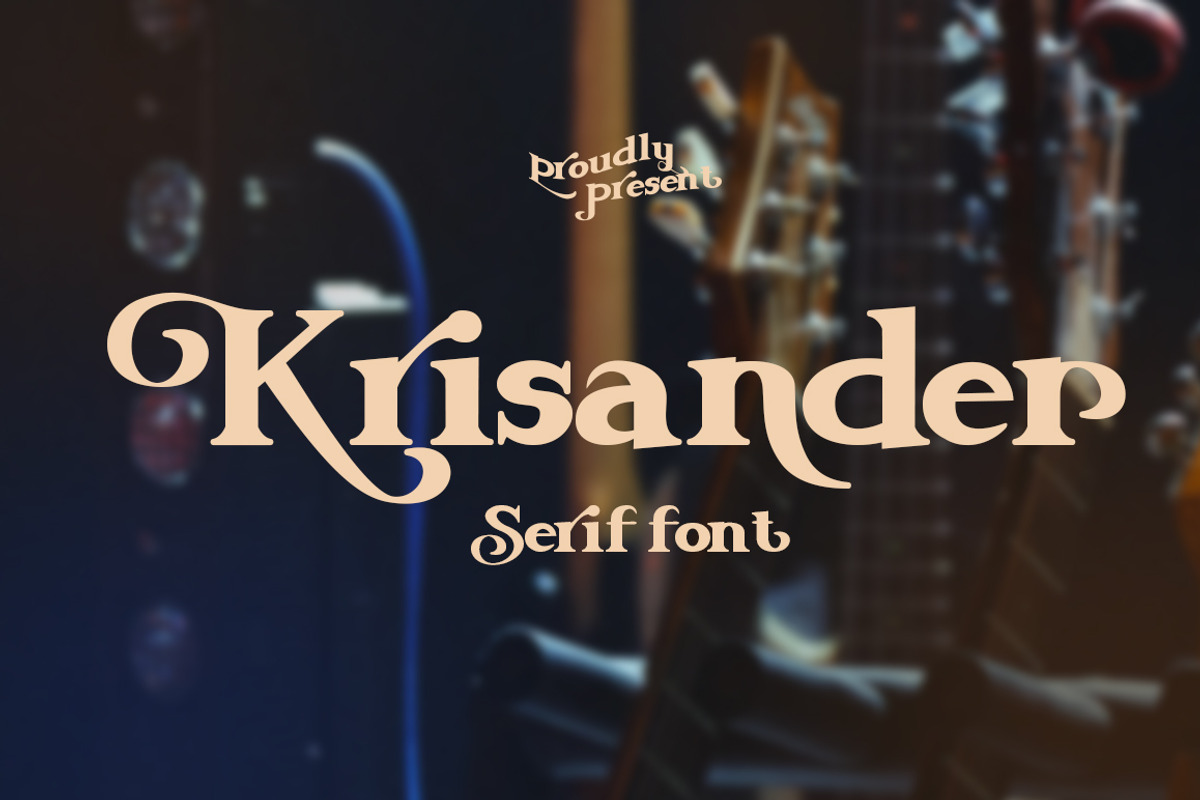Krisander || Modern Serif Font