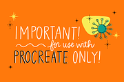 Procreate Stamp Retro Set, a Brush Add-On by Positively Present (Thumbnail 2 of 8)