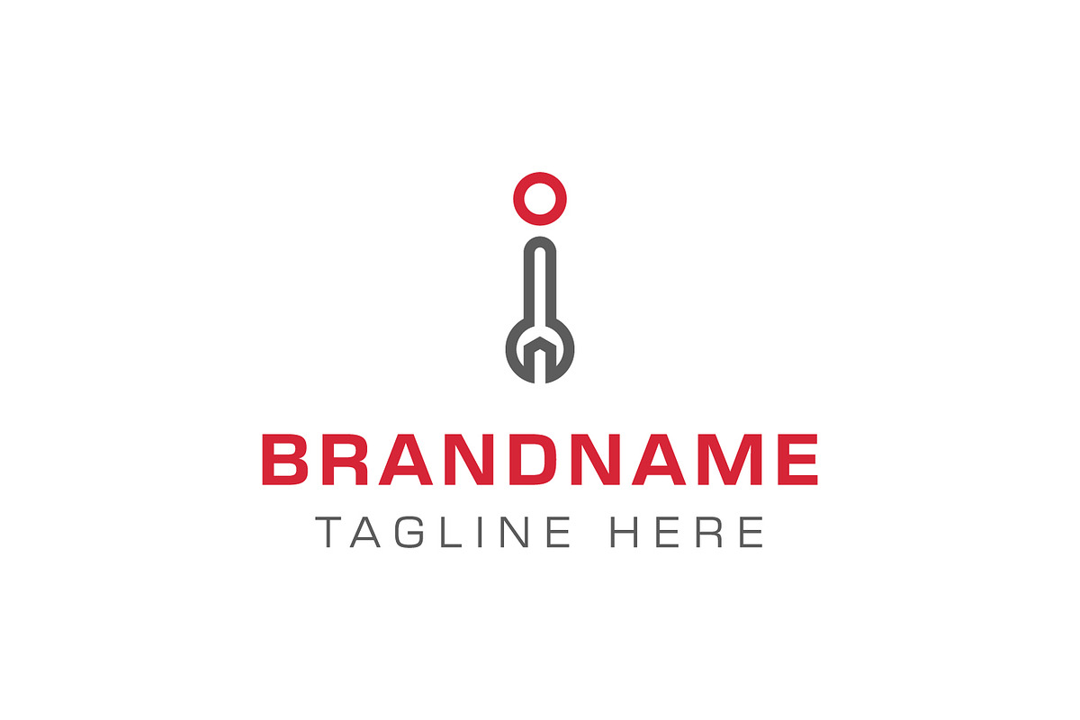 Letter I Wrench Logo, a Branding & Logo Template by Pray Art Design Studio