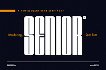 Senior - Elegant & Condensed Sans