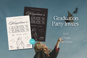 Graduation Party Invitations, an Invitation Template by Anna Design Studio