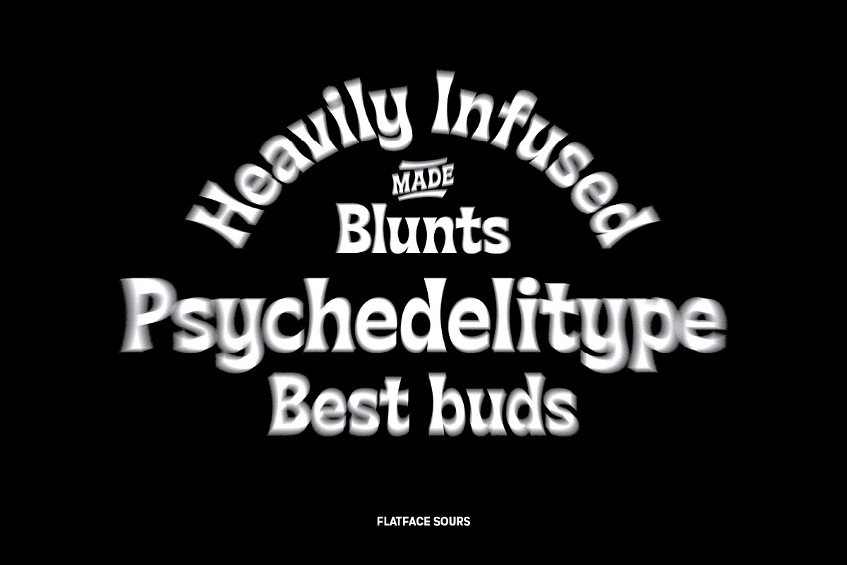 Flatface Sours, a Sans Serif Font by Flatface (Photo 11 of 11)