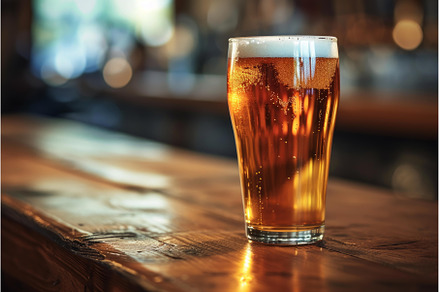 Transparent Beer pint glass, a Food & Drink Photo by Ylivdesign