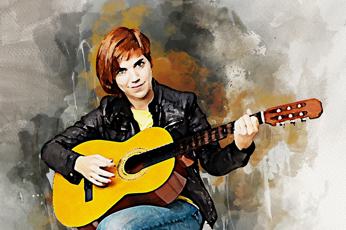 Portrait Painting Watercolor Photo, an Action Add-On by Photoshop Action (Photo 22 of 22)