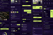 Podium Figma UI Kit: 92 Blocks, Dark, an UI Kit Template by lynnn423 (Thumbnail 4 of 5)