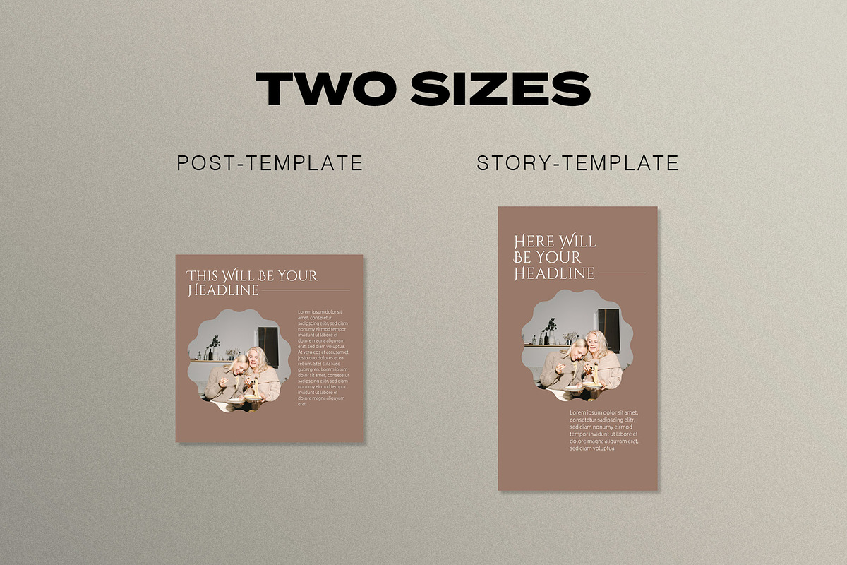 Instagram Social Media CANVA Nude, a Social Media Template by Vermeulen Design Studio (Photo 4 of 6)