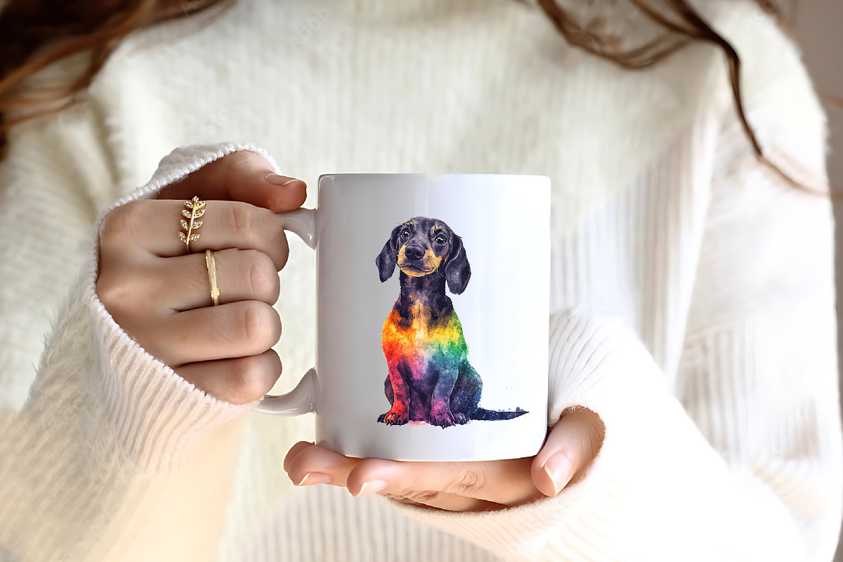 Dog Silhouette Love Summer Clipart, an Illustration by CreationArt (Photo 4 of 9)