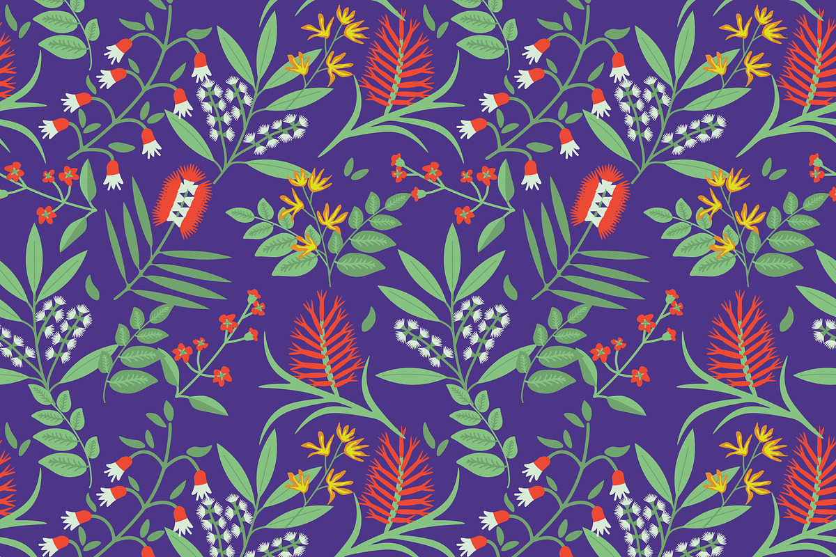 Australian native flowers, a Pattern Graphic by elyomys (Photo 1 of 3)