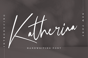 Katherina - Handwriting Script Font