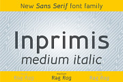 Inprimis Medium Italic, a Sans Serif Font by Bellini studio (Thumbnail 1 of 7)