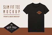 Slim Fit Tee Mockup, a Shirt Mockup by The Mock Shop (Thumbnail 1 of 2)