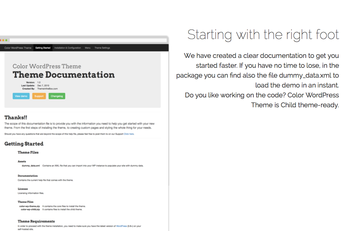 Color WordPress Theme, a WordPress Template by Theme in the Box (Photo 7 of 10)