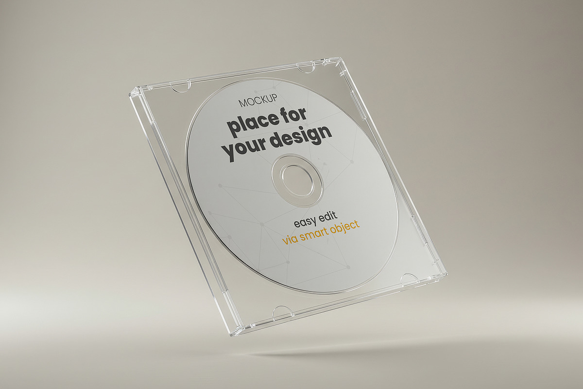 Compact Disc or Dvd Mockups, a Product Mockup by Luuqas Design (Photo 2 of 3)