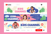 Playful Kids YouTube Banner Design, a Social Media Template by twinstd (Thumbnail 2 of 2)